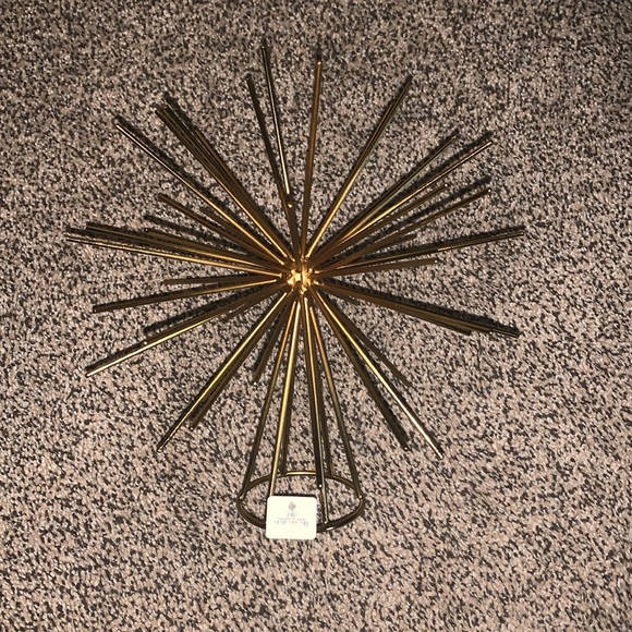 CB2 Holiday Cb2 Christmas Tree Topper Gold Star Burst New Nwt